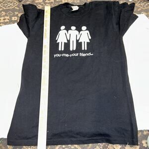Vintage You Me Your Friend Tshirt Threesome Size Small NWOT